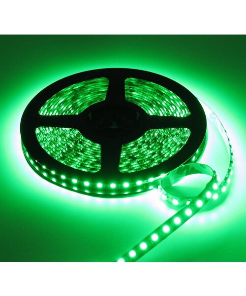 LEDStrip Groen 5 Meter 120 LED per meter 12 Volt