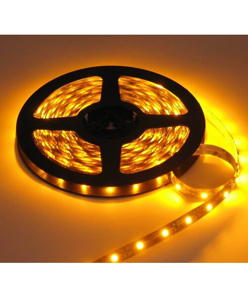 LEDStrip Geel 2,5 Meter 60 LED per meter 12 Volt