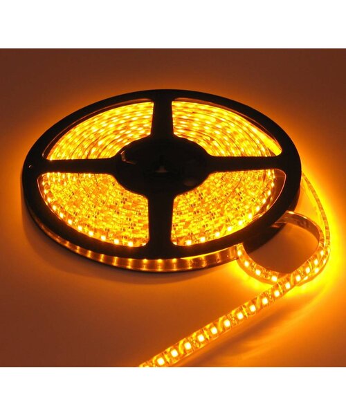 LEDStrip Geel 5 Meter 120 LED per meter 12 Volt