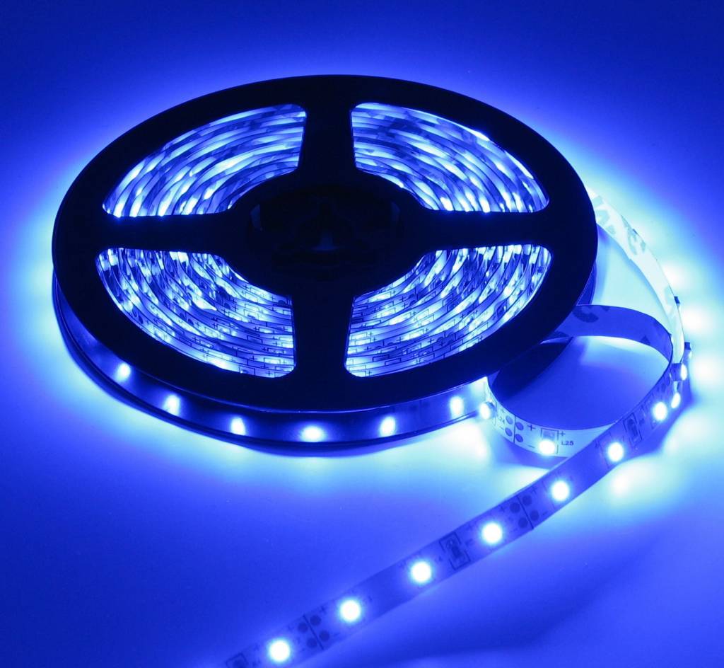 Strip Blauw 1 Meter 60 LED per meter 12V | - LEDStripXL