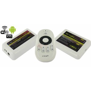LEDStrip 4-zone dimmer controller met RFafstandsbediening en WiFmodule