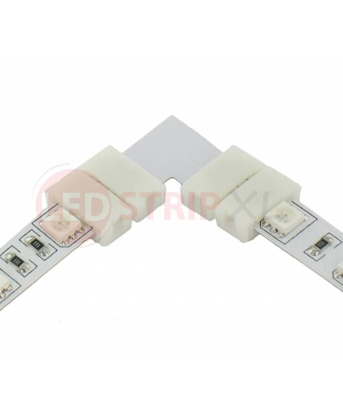 RGB ledstrip connector koppelstuk voor hoeken 4-aderig, verbinden zonder te solderen