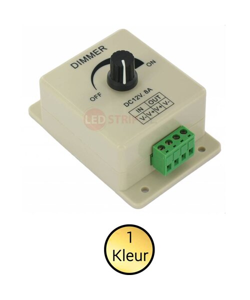 ledstrip opbouw dimmer 12-24V