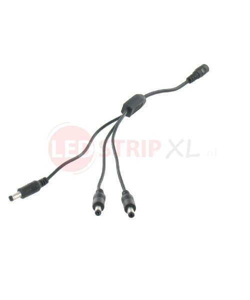 LEDstrip DC voeding splitter 1 x female naar 3x male voor 12 en 24 Volt