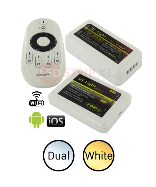 Milight / MiBoxer LED Strip Dual White 4-Zone RF en WiFi controller SET