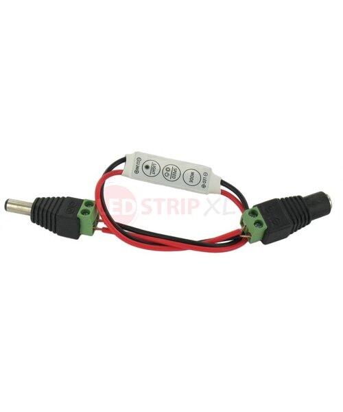 LEDStrip mini controller en dimmer voor enkelkleurige strips 12-24V los