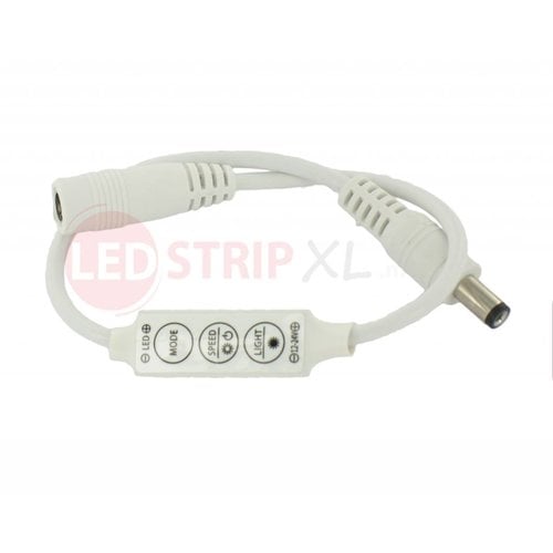 LEDStrip mini controller en dimmer voor enkelkleurige strips 12-24V