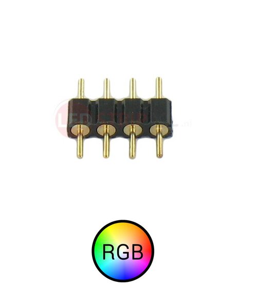 4 Pins Male Male connector voor RGB LED Strips