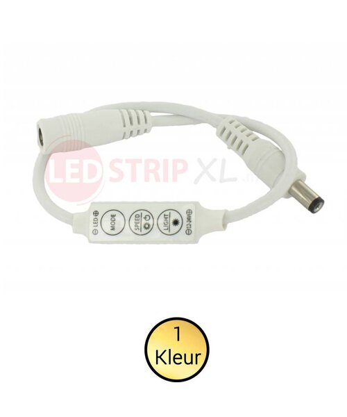 LEDStrip mini controller en dimmer voor enkelkleurige strips 12-24V