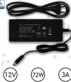 LEDstrip voedingsadapter 24V - 3A – 72 Watt