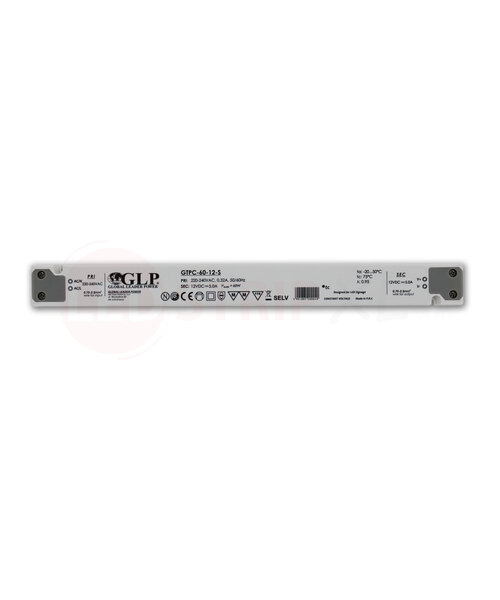 GLP Extra smalle LED driver/transformator 12V 60W 5A