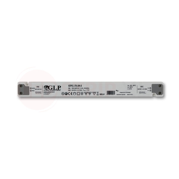 GLP Extra smalle LED driver/transformator 24V 75W 3.12A