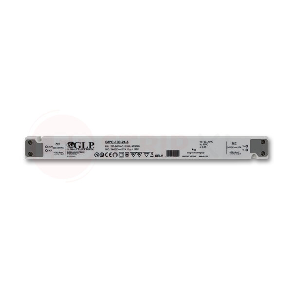 GLP Extra smalle LED driver/transformator 24V 100W 4.17A
