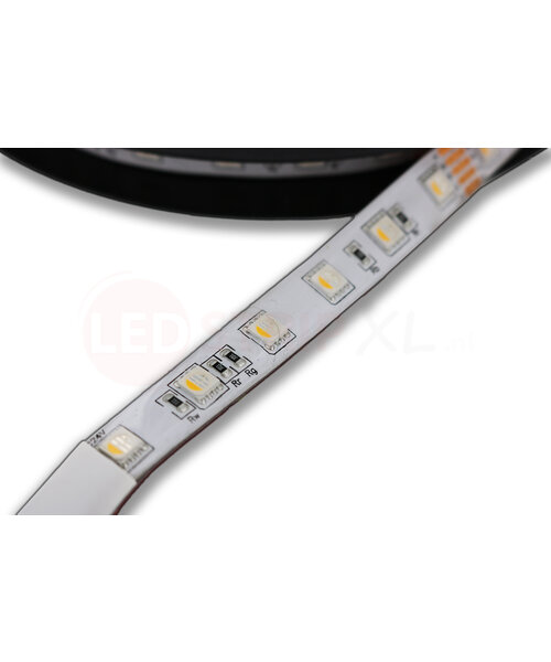 RGBW LEDStrip (RGB + Warm Wit) 5 meter 12V 300 led (60 led per meter)