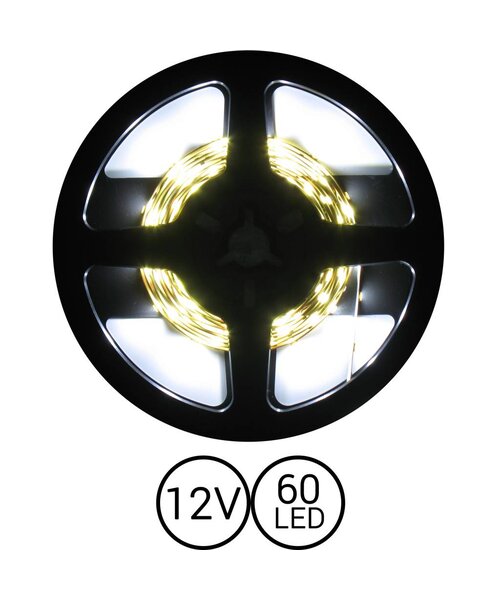 PowerLED Koud Wit 0,5 t/m 2,5 Meter 60LED per meter 12 Volt