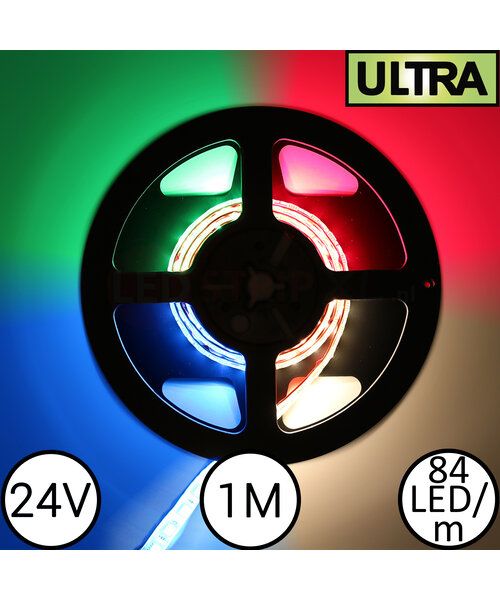 LED Strip RGBW Ultra 1 Meter 84 LED per meter 24 Volt