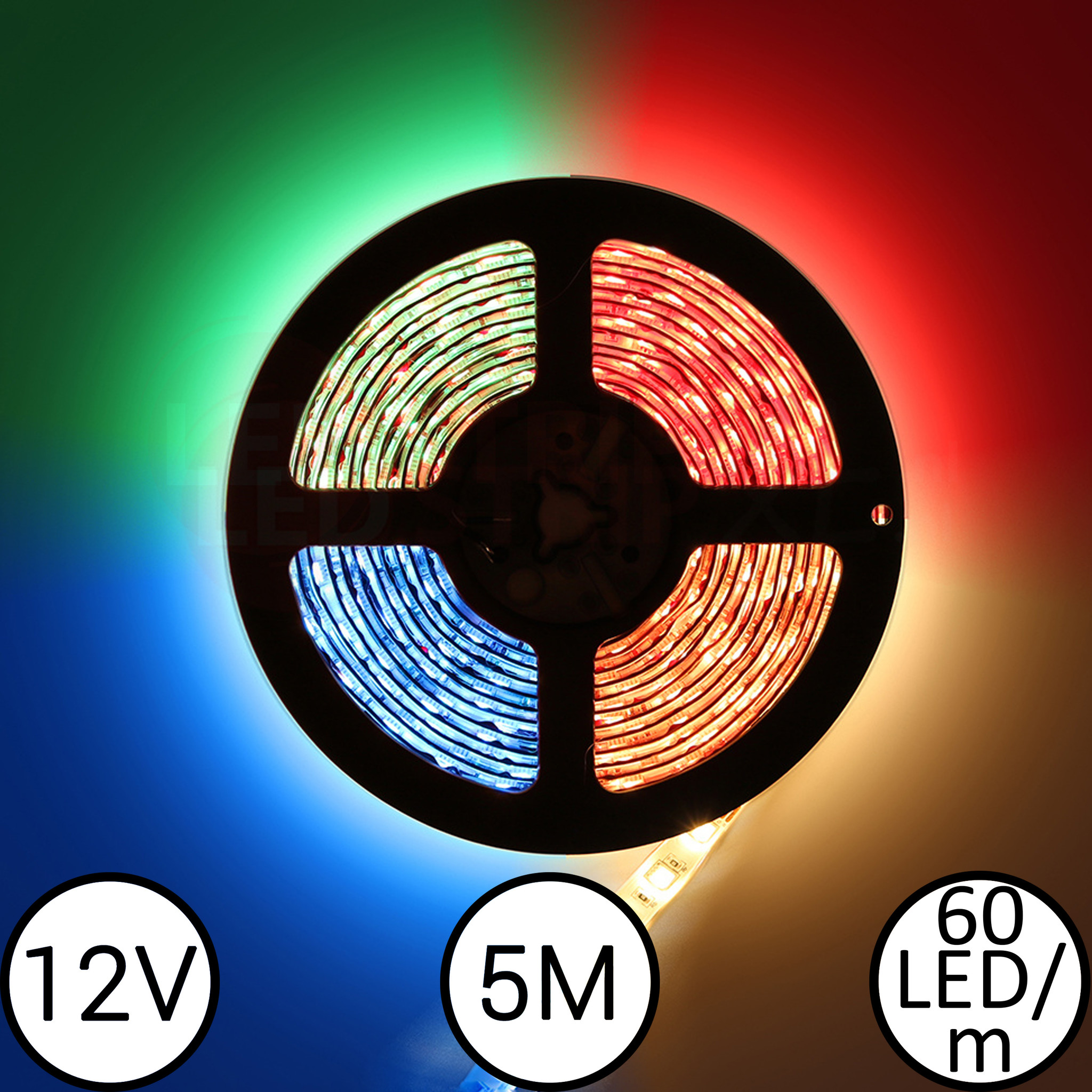 LEDStrip RGBW 5 meter 12V met 300 leds | - LEDStripXL