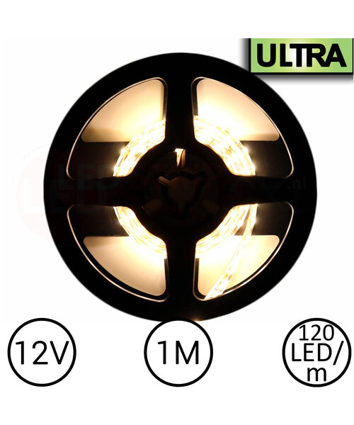 LED Strip Warm Wit 1 Meter 120 LED per meter 12 Volt - Ultra