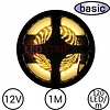 LEDStrip Warm Wit 1 Meter 120 LED per meter 12 Volt - Basic