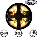 LEDStrip Warm Wit 10 Meter 60 LED per meter 24 Volt - Basic