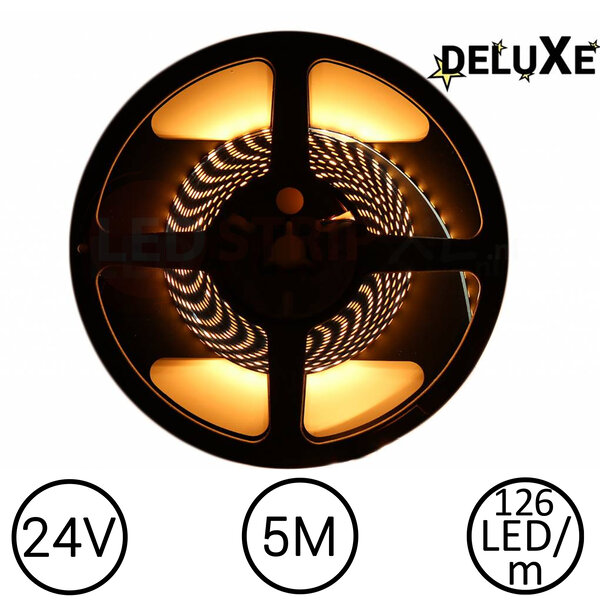 Nichia LED Strip 2000K Flame Wit 5 meter 24V - Deluxe