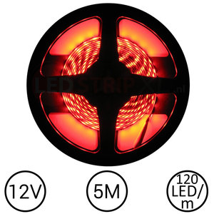 LEDStrip Rood 5 Meter 120 LED per meter 12 Volt
