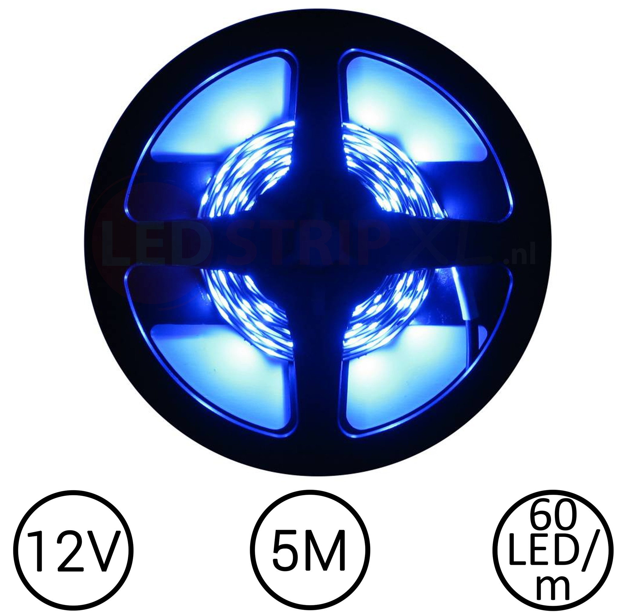 Blauw 5 Meter 60 LED per 12V | LEDStripXL - LEDStripXL