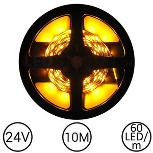 LEDStrip Geel 10 Meter 60 LED per meter 24 Volt