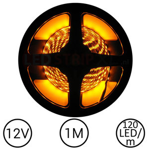 LEDStrip Geel 1 Meter 120 LED per meter 12 Volt