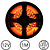 LEDStrip Oranje 1 Meter 120 LED per meter 12 Volt