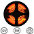 LEDStrip Oranje 5 Meter 120 LED per meter 12 Volt