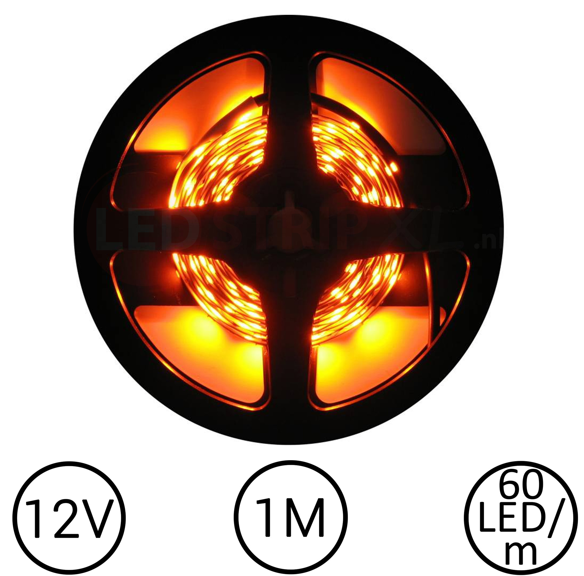LEDStrip Oranje 1 Meter 60 LED 12 Volt