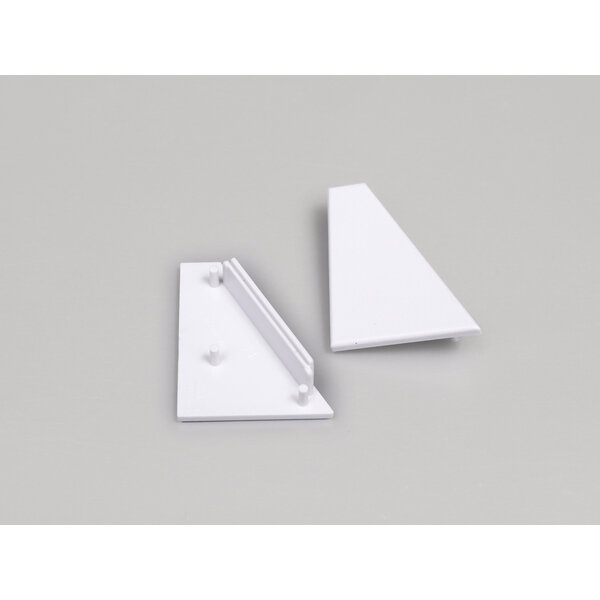 TOPMET Einddoppen set Wit 2x