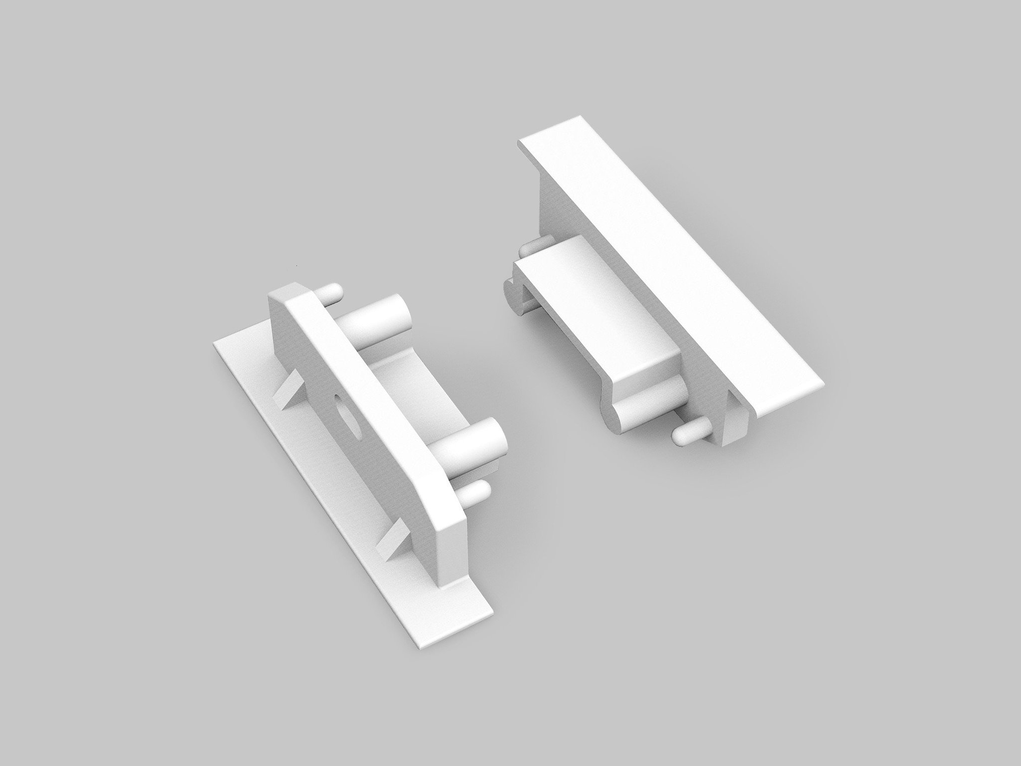 Einddoppen set Wit 2x