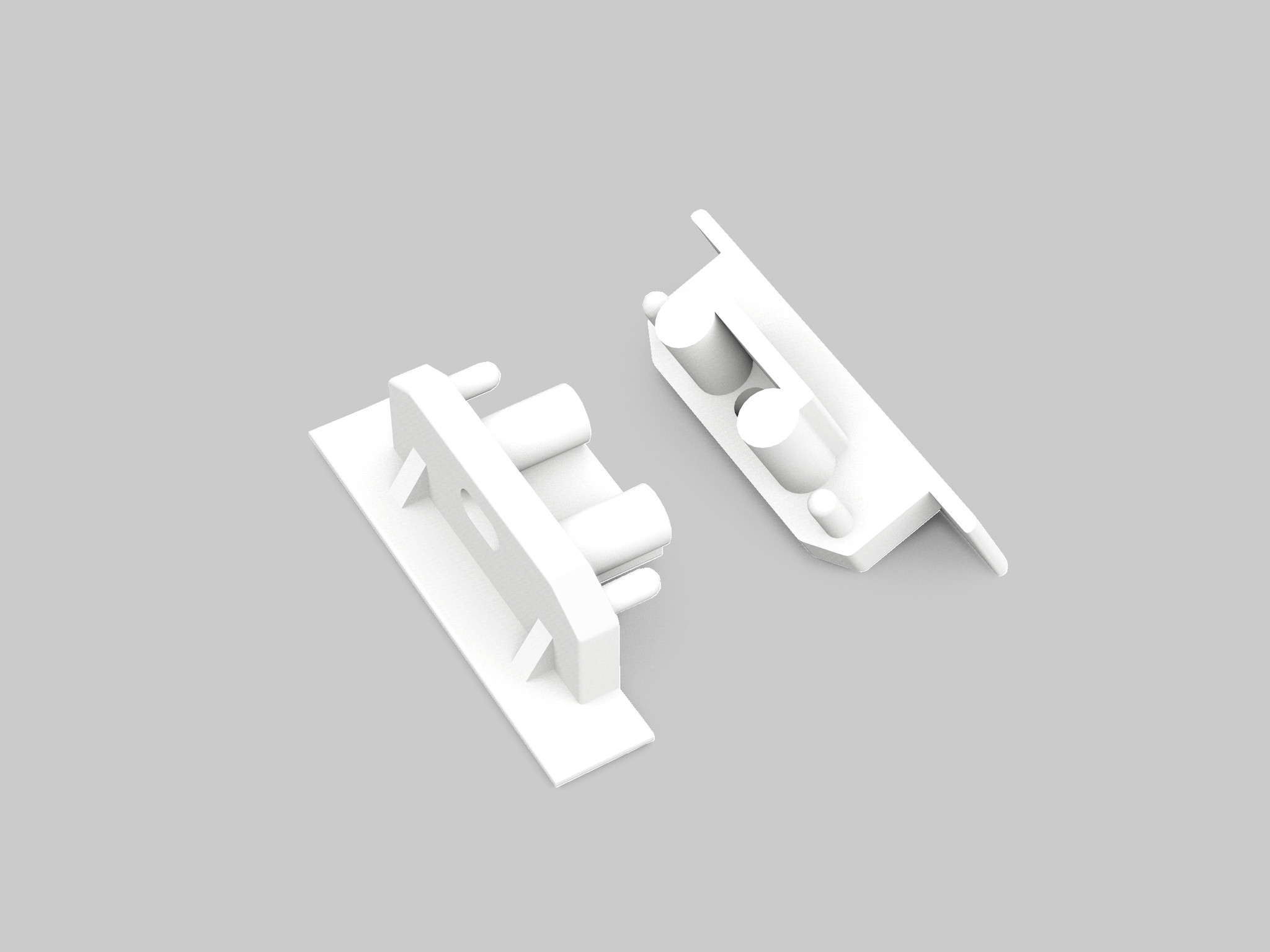 Einddoppen set Wit 2x