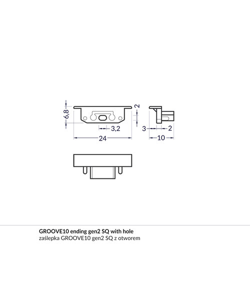 TOPMET Groove10 Einddop Zwart