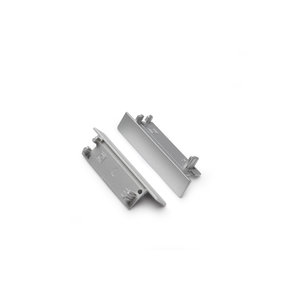 Flat8 Einddoppen set Zilver 2x