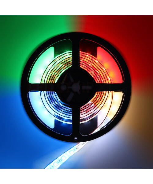 LED Strip RGB + Warm Wit + Koud Wit 2.5 meter 60led/m 5in1 led 24V Dual White CCT