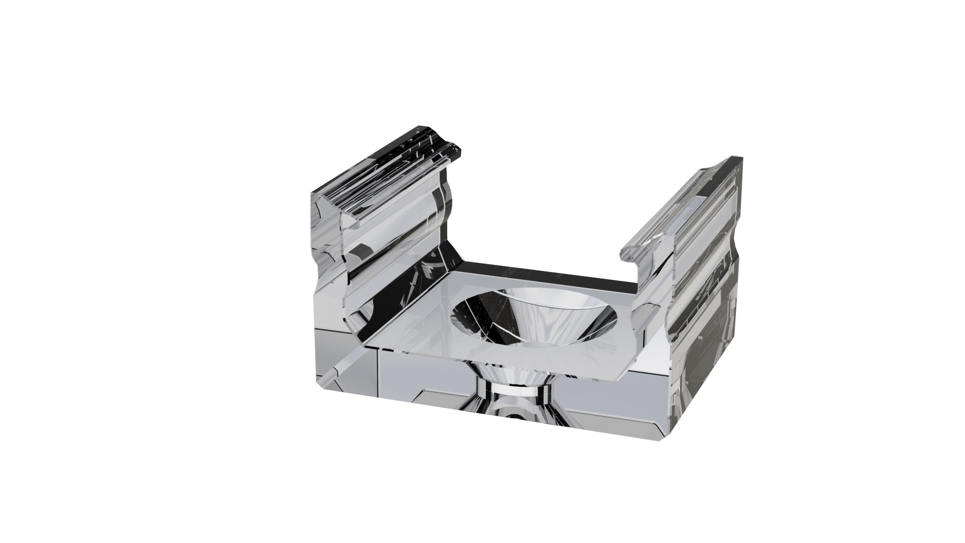 3 Stuks Transparante Bevestigingsklem voor D Profielen