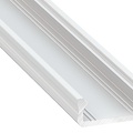 Lumines Aluminium opbouw profiel plat 2 meter (13mm binnenmaat)