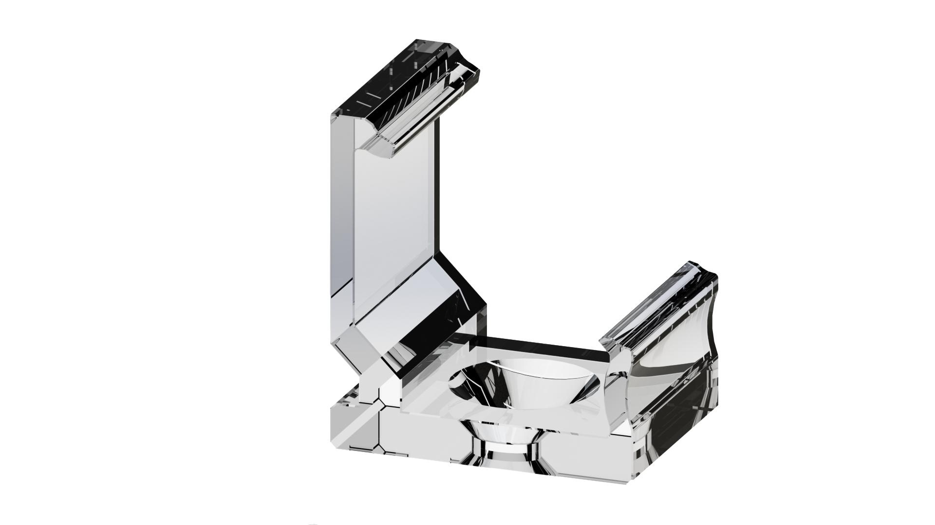 2 Stuks Transparante Bevestigingsklem voor C Profielen