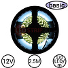 LEDStrip Koud Wit 2.5 Meter 120 LED per meter 12 Volt - Basic
