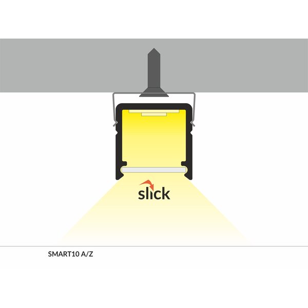 TOPMET SMART10 LED Strip profiel 1 meter geschikt voor 10mm LED Strips