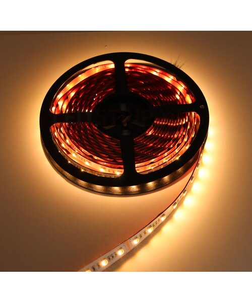 LED Strip RGB + Warm Wit + Koud Wit 5 meter 60led/m 5in1 led 24V Dual White CCT