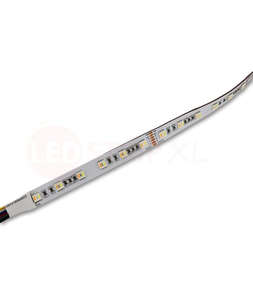 LED Strip RGB + Warm Wit + Koud Wit 5 meter 60led/m 5in1 led 24V Dual White CCT