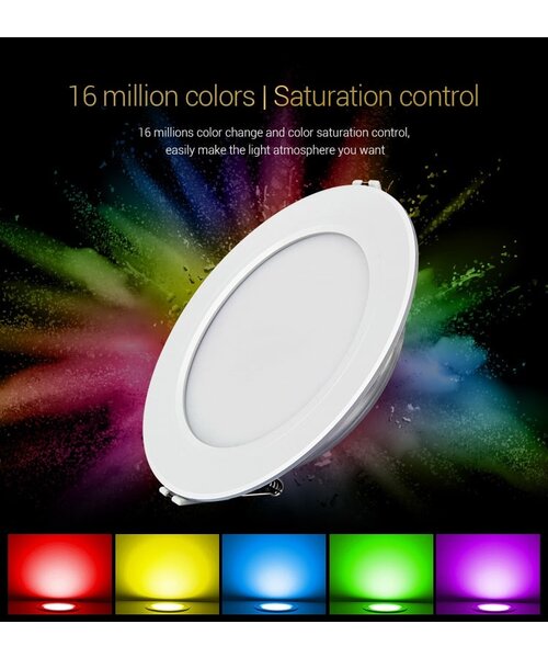 Milight / MiBoxer 9 Watt RGB + Warm Wit + Koud Wit CCT Downlight Dual White