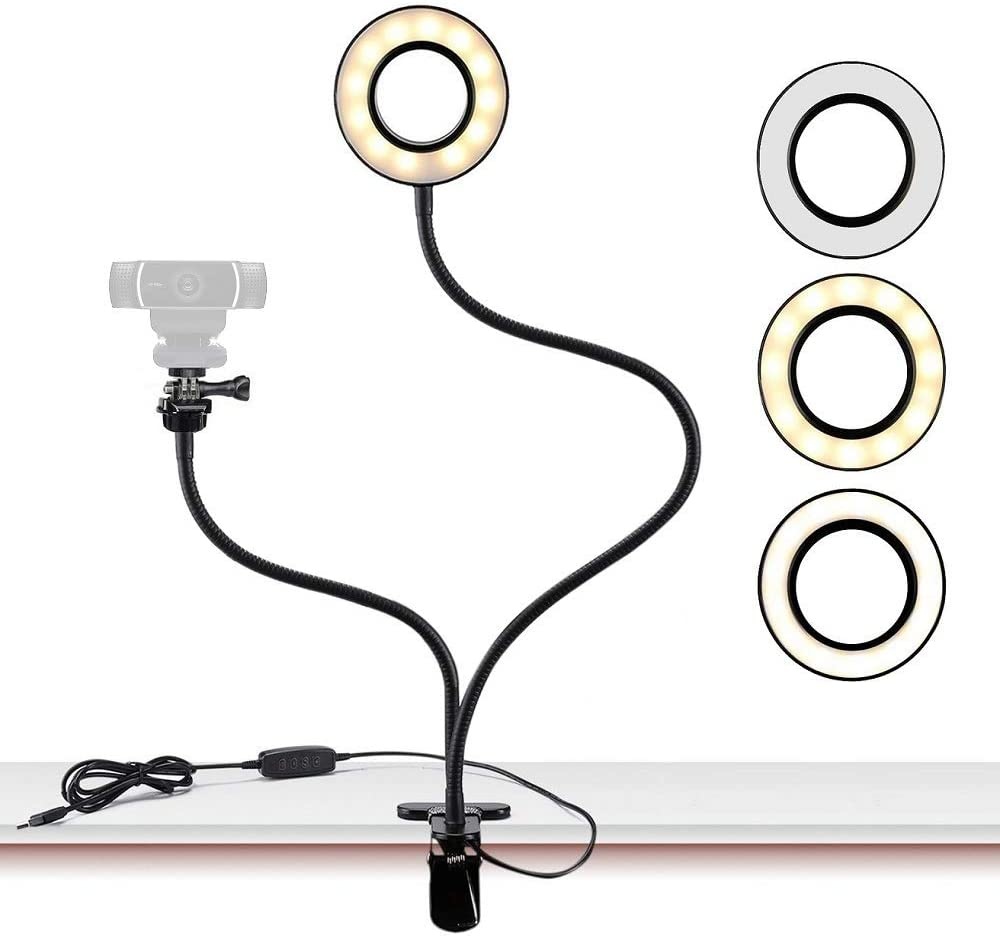 LED ring lamp met telefoonhouder - voor selfies/vlogs - make-up lamp LEDStripXL