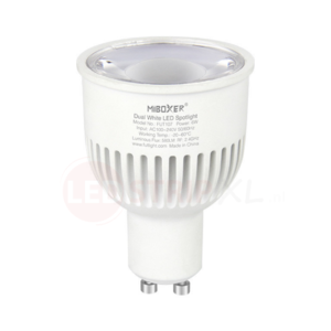 Dual White LED spot 6W GU10 met diffuse lens FUT107