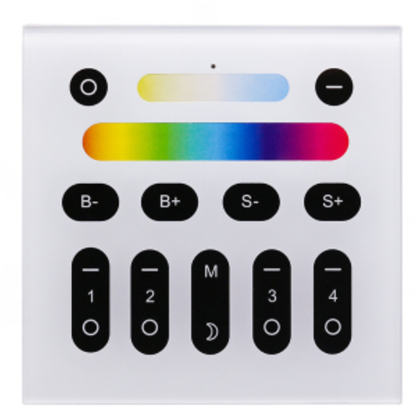 GLEDOPTO RF Wandpaneel Color and White geschikt voor 4 Zones