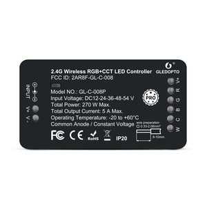Zigbee PRO Color And White  LED Strip Controller 12 ~ 54 Volt